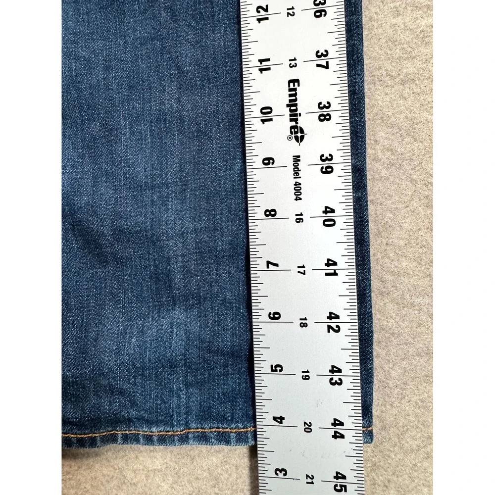 Levi's 501 Original Jeans Men 33x34 Blue Denim Button Fly Straight Leg Whiskered